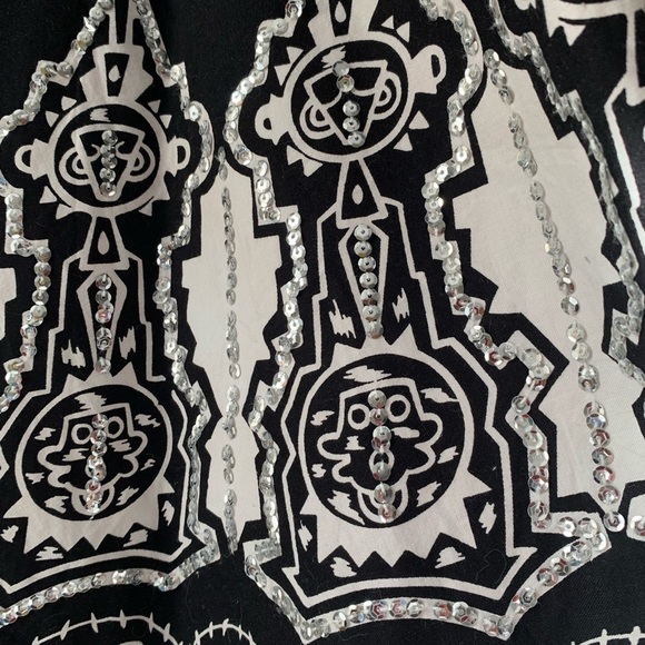 Sequin Boho A-Line Graphic Skirt - Picture 7 of 12
